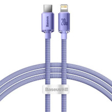 USB Kabelis Baseus 'CAJY000205' violetinis 'Type-C / Lightning' 200cm (iki 20W) USB Kabelis Baseus 'CAJY000205' violetinis 'Type-C / Lightning' 200cm (iki 20W)