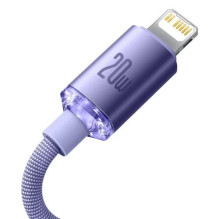 USB Cable Baseus 'CAJY000205' purple 'Type-C / Lightning' 200cm (up to 20W)