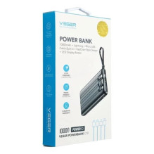 External battery Veger 'W1116' black 10000mAh (PD / QC3.0) + integrated 3in1 cable External battery Veger 'W1116' black 10000mAh (PD / QC3.0) + integrated 3in1 cable