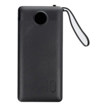 Išorinė baterija Veger 'W1116' juodas 10000mAh (PD / QC3.0) + integruotas 3in1 laidas
