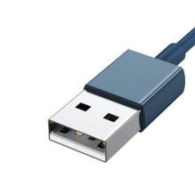 USB Kabelis Baseus "3in1 Superior" mėlynas 150cm (iki 3.5A)