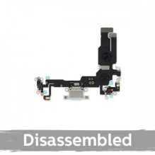 Charging port for iPhone 15 Plus with flexible connector / Black / (100% original / from the device)