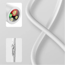 USB Kabelis Baseus "3in1 Superior" mėlynas 150cm (iki 3.5A)