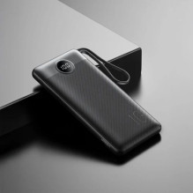 External battery Veger 'W1116' black 10000mAh (PD / QC3.0) + integrated 3in1 cable External battery Veger 'W1116' black 10000mAh (PD / QC3.0) + integrated 3in1 cable