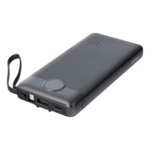 External battery Veger 'W1116' black 10000mAh (PD / QC3.0) + integrated 3in1 cable External battery Veger 'W1116' black 10000mAh (PD / QC3.0) + integrated 3in1 cable