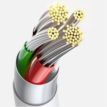 USB Kabelis Baseus "3in1 Superior" mėlynas 150cm (iki 3.5A)