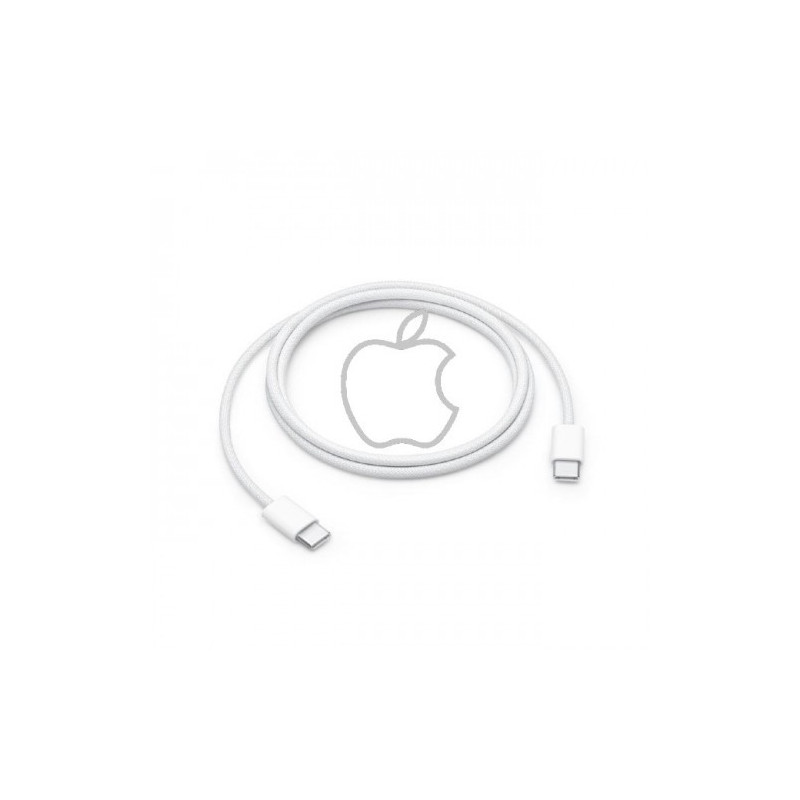 USB Kabelis Apple 'Woven' MQKJ3ZM / A (A2795) baltas 100cm 'Type-C / Type-C' / 100% Genuine / + BOX