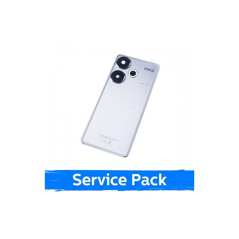 Back cover for Xiaomi Poco F6 / Titanium / (Service Pack)