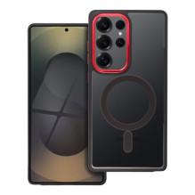 Dėklas 'Color Edge Mag Cover' skirtas Samsung S938 S25 Ultra juodas / raudonas