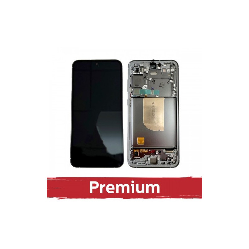 Ekranas skirtas Samsung S711 S23 FE su rėmeliu / Graphite / OEM