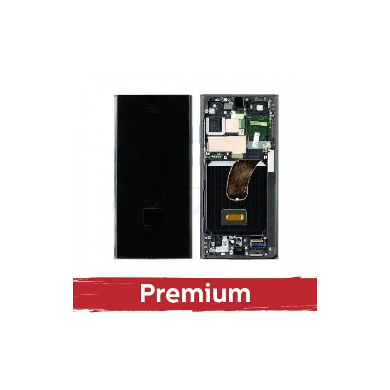 Ekranas skirtas Samsung S918 S23 Ultra su rėmeliu / Lavender / OEM