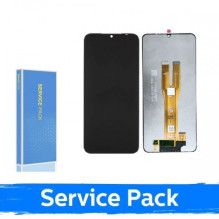 Ekranas skirtas Samsung A065 A06 (2024) juodas (Service Pack / Aftermarket)(NF version)