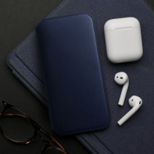 Dėklas 'Dual Pocket' skirtas Xiaomi Redmi Note 13 5G / Redmi Note 14S mėlynas