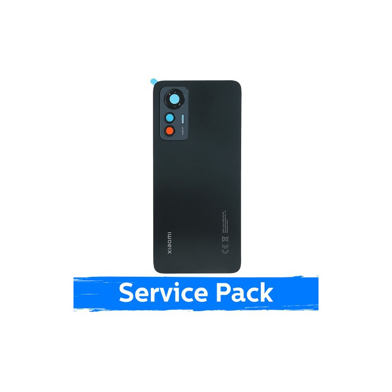 Back cover for Xiaomi 12 Lite / Black / (Service Pack)