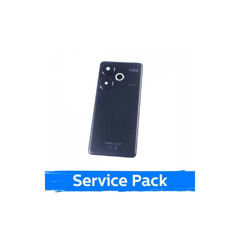 Back cover for Xiaomi Poco F6 / Black / (Service Pack)