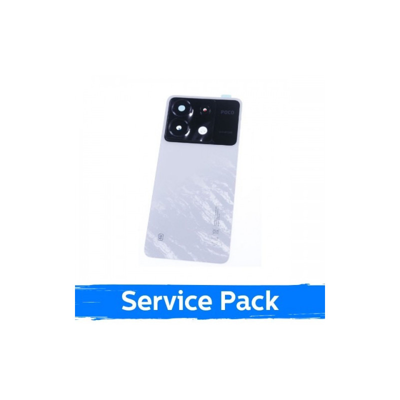 Galinis dangtelis skirtas Xiaomi Poco X6 5G / White / (Service Pack)