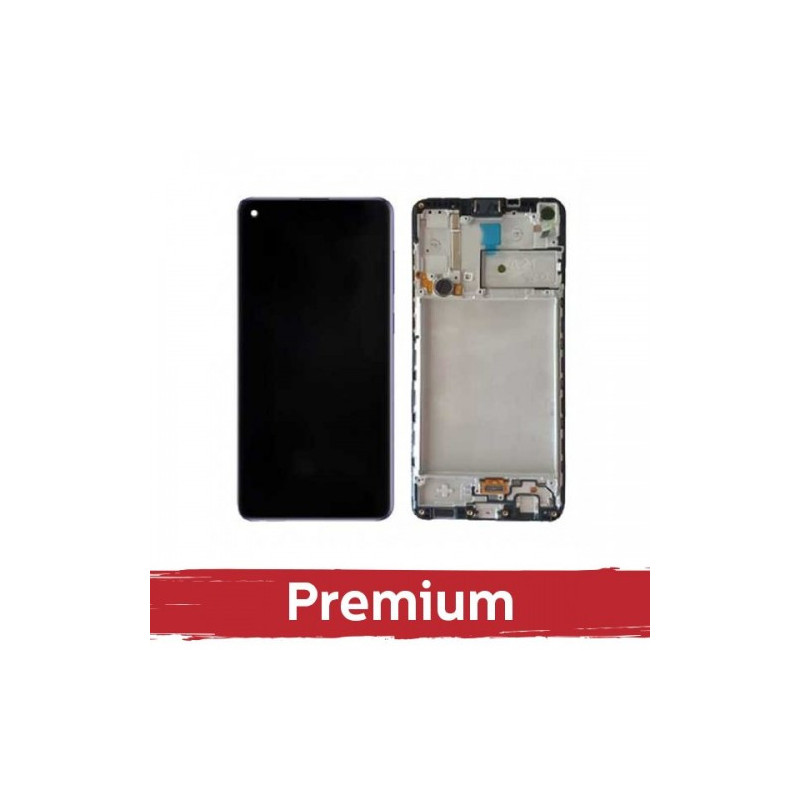 Ekranas skirtas Samsung A235 A23 4G juodas su rėmeliu OEM