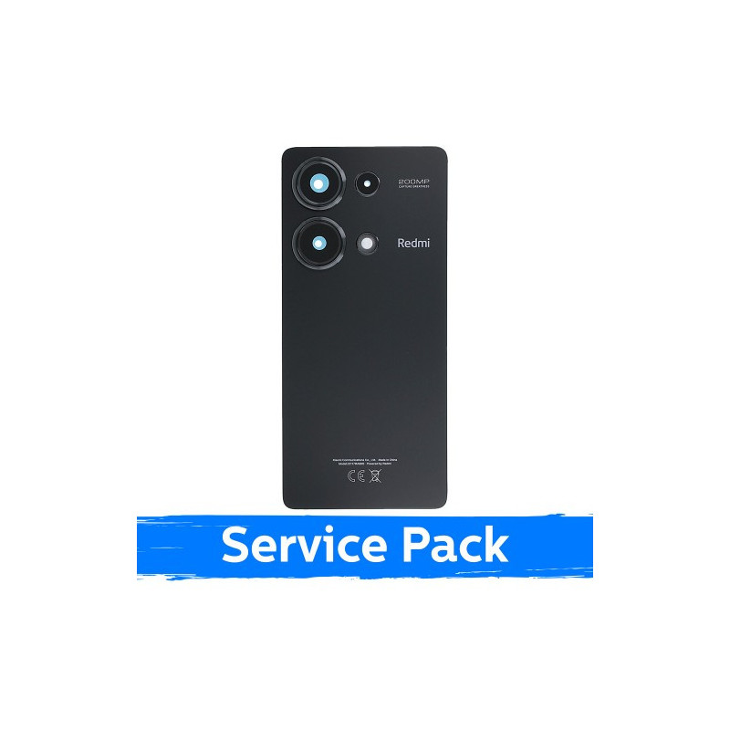 Galinis dangtelis skirtas Xiaomi Redmi Note 13 Pro 4G / Midnight Black / (Service Pack)