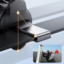 Automobilinis laikiklis Joyroom'JR-ZS406' juodas (magnetinis / grotelėms)