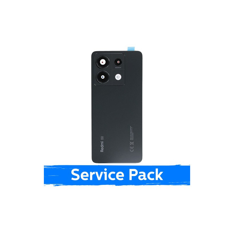 Back cover for Xiaomi Redmi Note 13 Pro 5G / Midnight Black / (Service Pack)