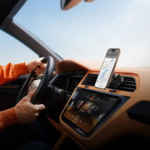 Automobilinis laikiklis Joyroom'JR-ZS406' juodas (magnetinis / grotelėms)