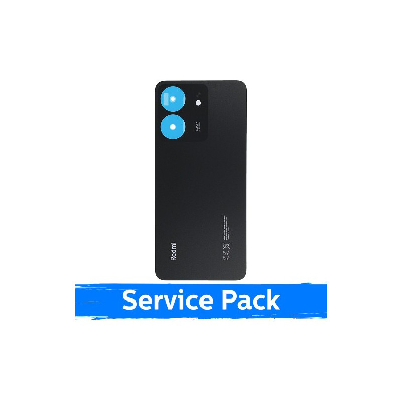 Galinis dangtelis skirtas Xiaomi Redmi 13C / Midnight Black / (Service Pack)