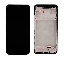 Ekranas skirtas Samsung A155 A15 4G / A156 A15 5G juodas su rėmeliu HQ