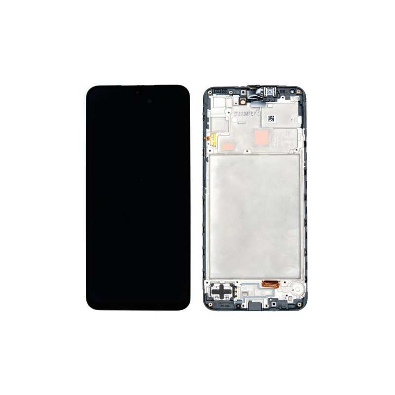 Ekranas skirtas Samsung A165 A16 4G juodas su rėmeliu HQ