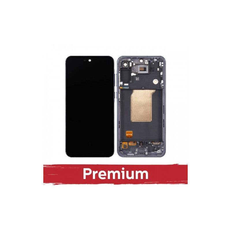 Ekranas skirtas Samsung A556 A55 5G su rėmeliu / Navy / OEM