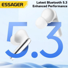 Belaidė laisvų rankų įranga Essager 'TWS' juoda (Double Noise Cancelling / Bluetooth 5.3)