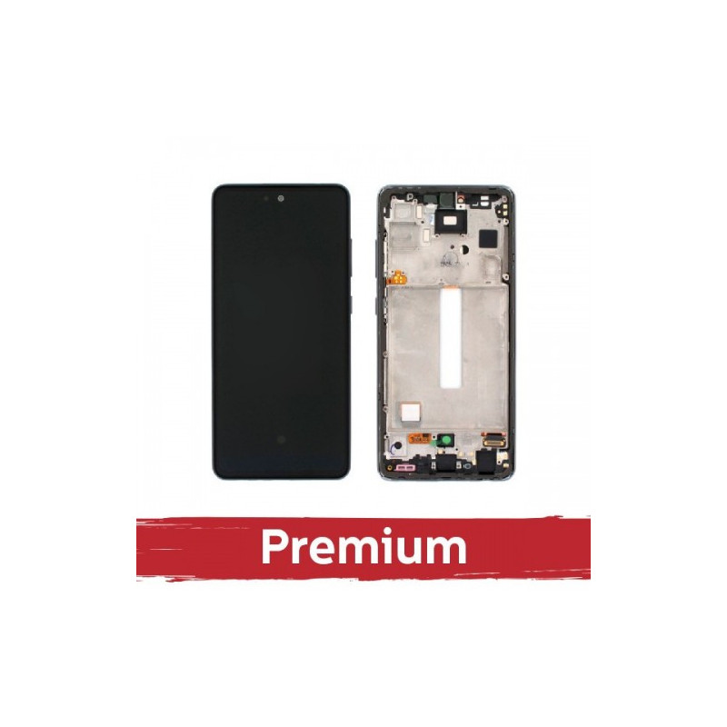 Ekranas skirtas Samsung A528 A52s (A526 A52 / A525 A52) su rėmeliu / Awesome Blue / OEM