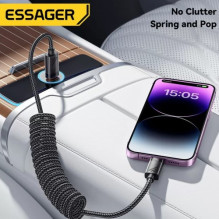 USB Cable Essager 'Chuan4' black 29W 'Type-C / Lightning' 120cm USB Cable Essager 'Chuan4' black 29W 'Type-C / Lightning' 120cm