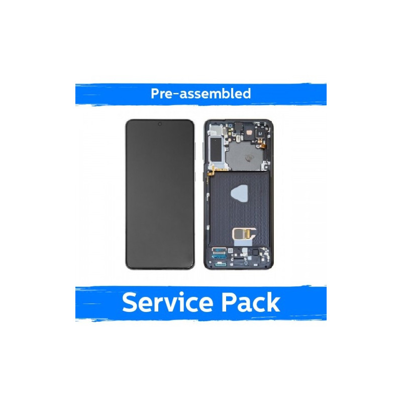 Ekranas skirtas Samsung G996 S21 Plus su rėmeliu / Phantom Violet / (Pre-assembled Service Pack)