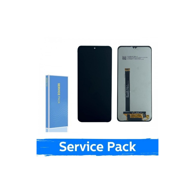 Ekranas skirtas Samsung G736 Xcover 6 Pro juodas (Service Pack / Aftermarket)(NF version)