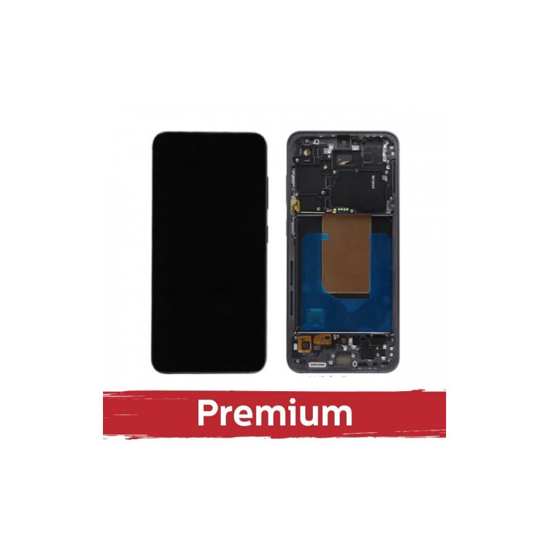 Ekranas skirtas Samsung S721 S24 FE su rėmeliu / Graphite (Black) / OEM