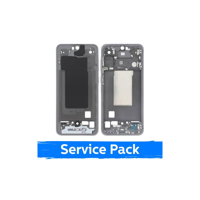 Ekrano rėmas / vidinis korpusas skirtas Samsung A566 A56 5G / Graphite / (Service Pack)