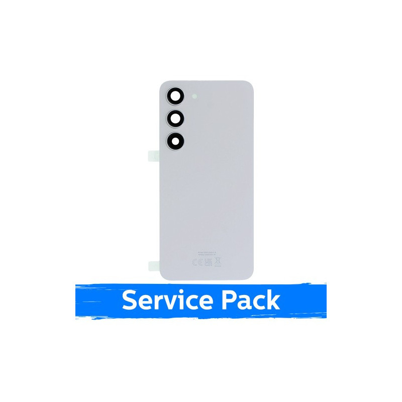 Galinis dangtelis skirtas Samsung S911 S23 / Cream / (Service Pack)