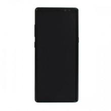 Ekranas skirtas Samsung N950 Note 8 su rėmeliu / Midnight Black / (Atnaujintas: Telemax) (Išdegę ikonos ant balto fono)