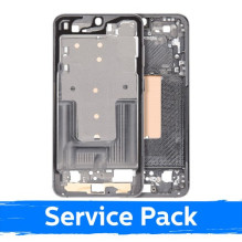 Screen frame / inner housing for Samsung S916 S23 Plus / Graphite / (Service Pack)
