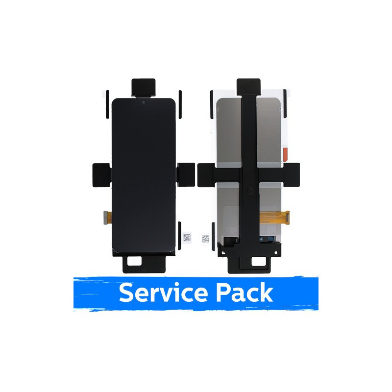 Ekranas skirtas Samsung F731 Z Flip5 (INNER) juodas (Service Pack) (NF version)