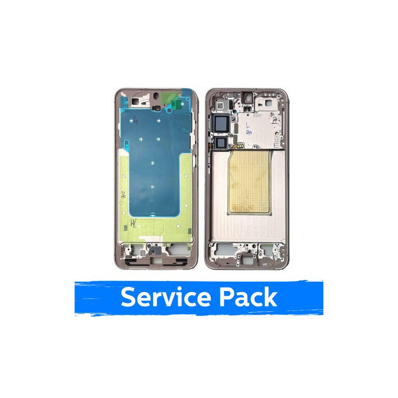 Ekrano rėmas / vidinis korpusas skirtas Samsung S936 S25 Plus / Pink Gold / (Service Pack)