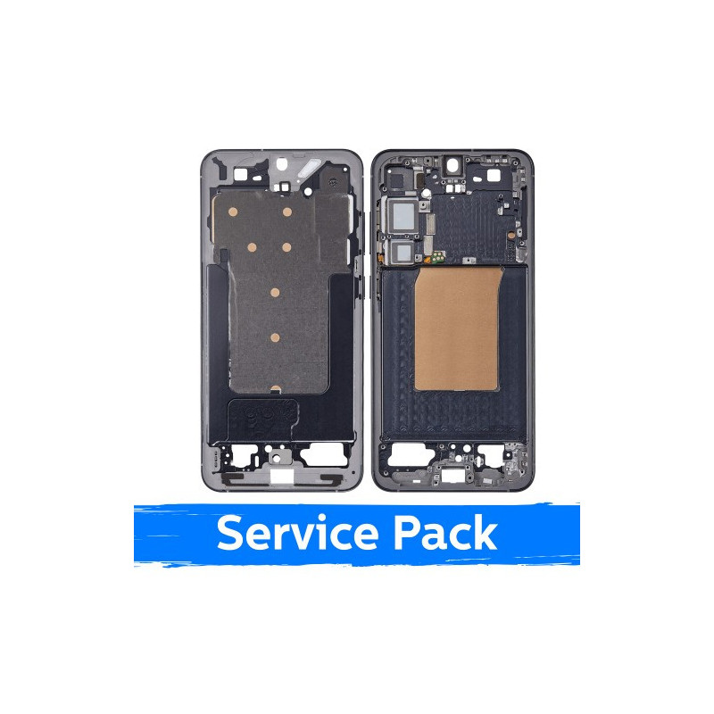 Ekrano rėmas / vidinis korpusas skirtas Samsung S936 S25 Plus / Blue Black / (Service Pack)