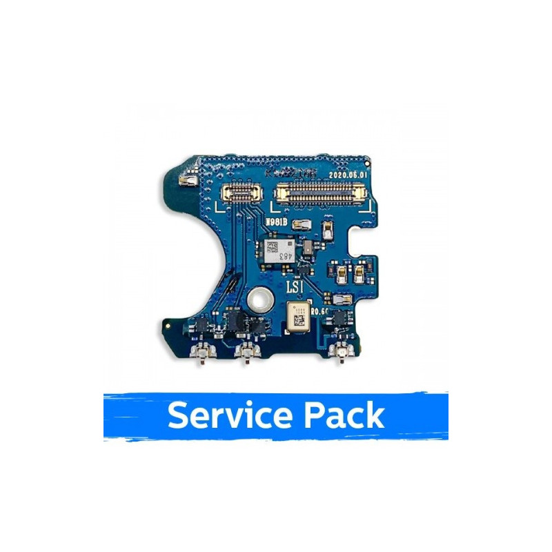Lanksčioji jungtis skirta Samsung N980 Note 20 (4G) / su mikrofonu ir kitais elementais / 100% originali (Service Pack)