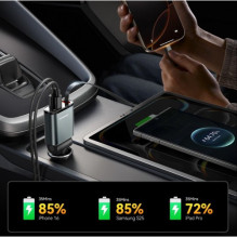 Car charger Joyroom 'JR-CCL07' black 30W (1xPD / 1xQC3.0) + 'Lightning' cable Car charger Joyroom 'JR-CCL07' black 30W (1xPD / 1xQC3.0) + 'Lightning' cable