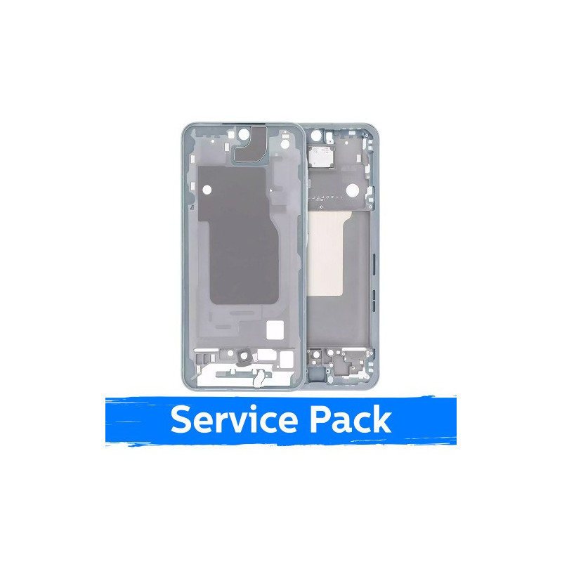 Ekrano rėmas / vidinis korpusas skirtas Samsung A556 A55 5G / Ice Blue / (Service Pack)