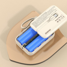 External battery Dudao 'K14' beige 10000mAh (PD / QC3.0) + Type-C / Lightning cable