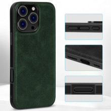 Dėklas X-Level 'Earl III Collection' skirtas Apple iPhone 16 Pro Max tamsiai žalias
