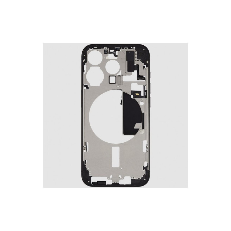 Korpusas skirtas iPhone 15 Pro vidinis (vidurinis) korpusas / Black Titanium / OEM
