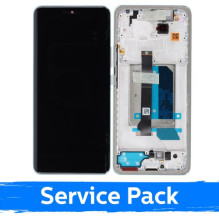 Screen for Xiaomi Redmi Note 14 Pro+ 5G with frame / Frost Blue / (Service Pack)