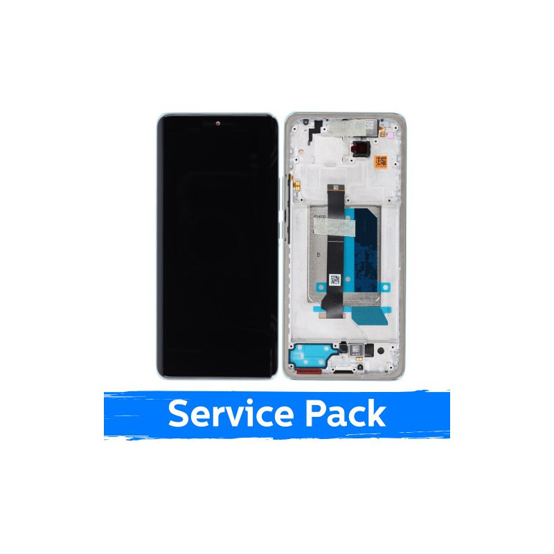 Screen for Xiaomi Redmi Note 14 Pro+ 5G with frame / Frost Blue / (Service Pack)